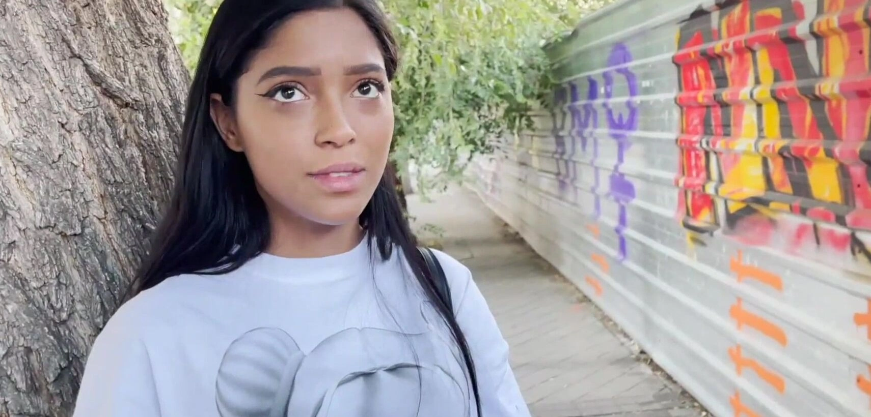 Caught to sexy latina