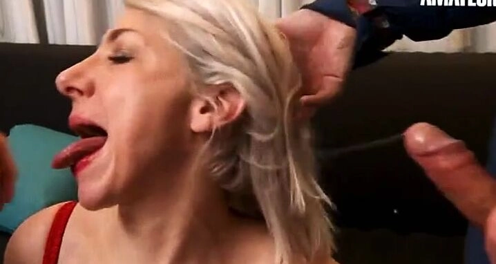 Cocksucking LaCochonne - Julie Holly Big Tits French Mature Gets Her Ass Stretched By Two Hard Cocks