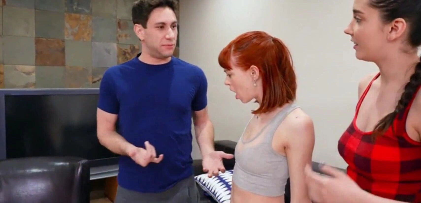 Hot Stepsister And Friends Fuck During Pajama Party