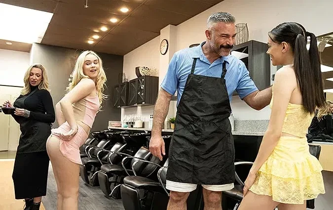 [RKPrime] Selena Love, Khloe Kingsley (Hair Salon Sex)