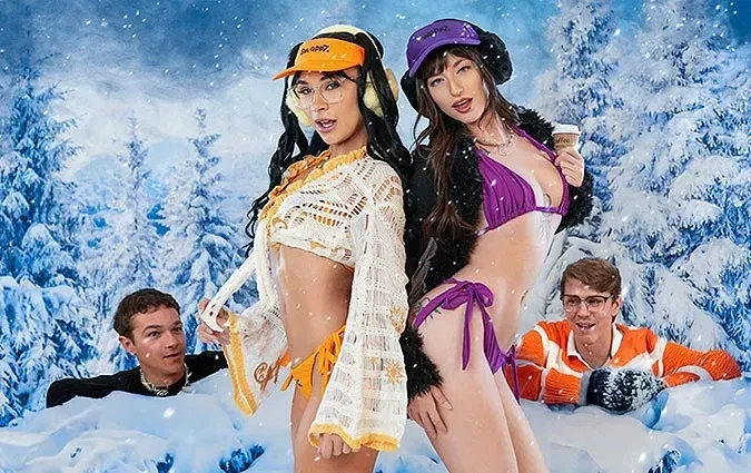 SisSwap – Lana Smalls & Delilah Dagger – Bikini Baristas Banged By Their Blue-Balled Stepbrothers