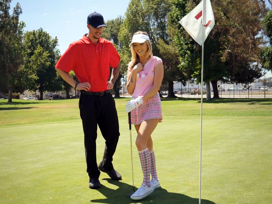 Teen Karla Kush fucks with golf instructor